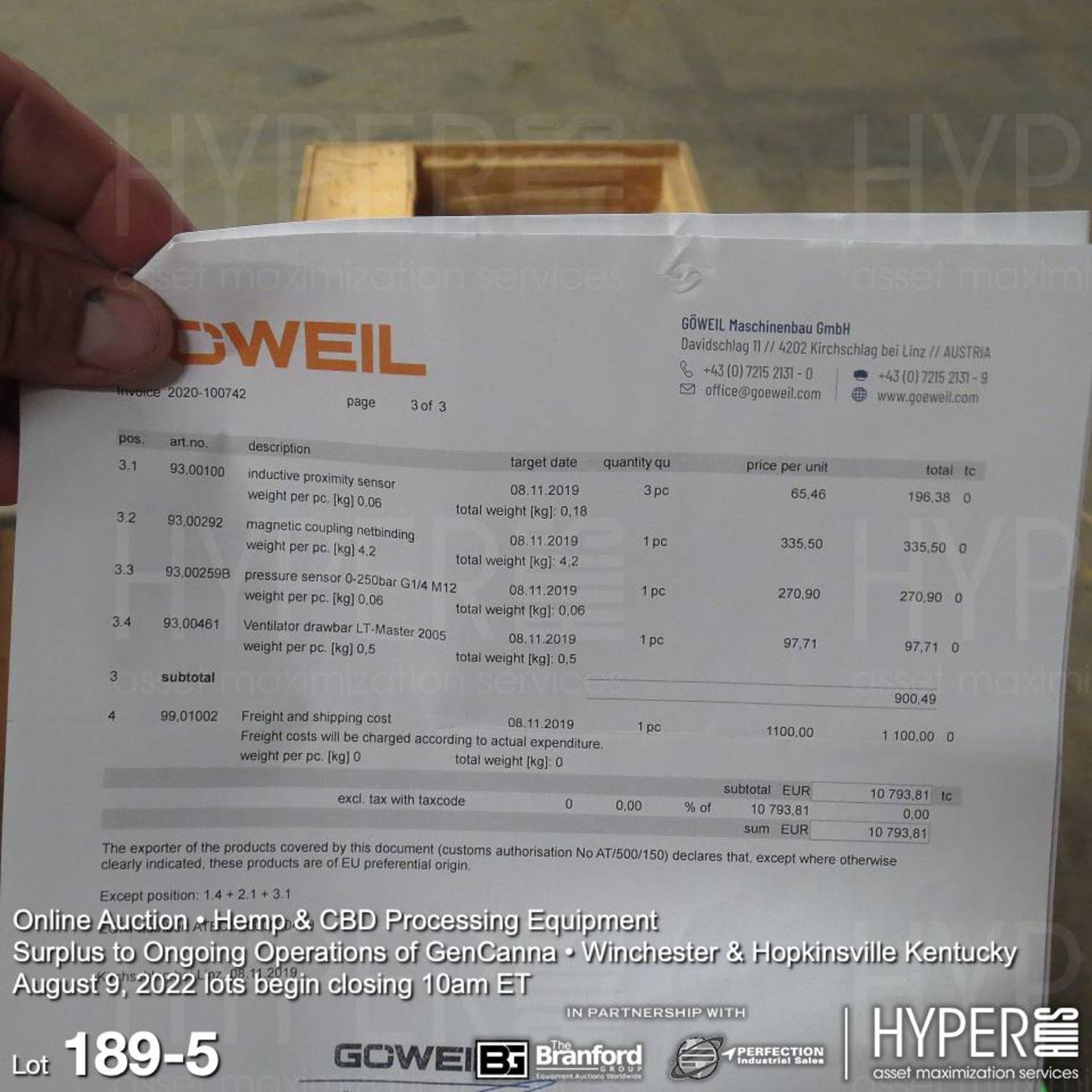 Gowell parts (see photo for packing list) - Image 5 of 7