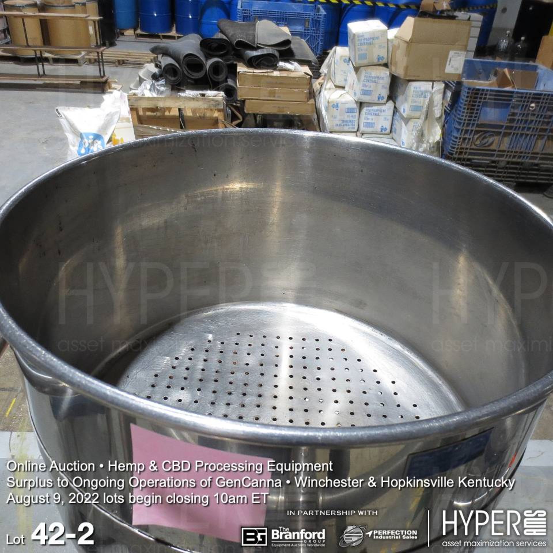 HEB 50-liter receiving flask with filter and stand - Image 2 of 2