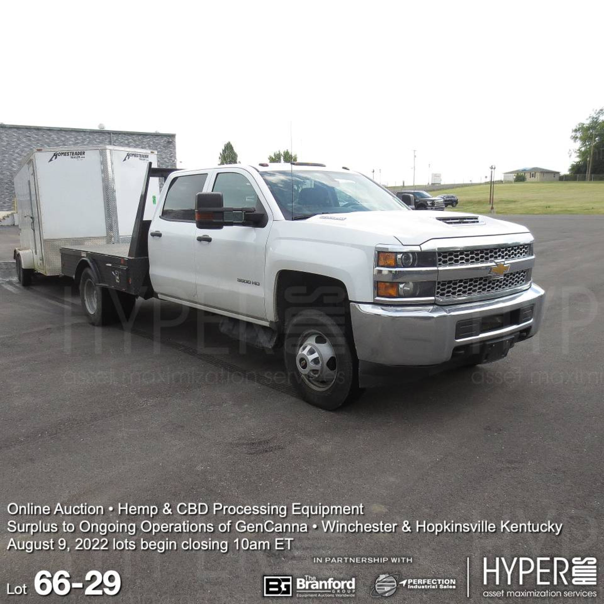 2019 Chevrolet Silverado 3500 Duramax 4x4; Gooseneck flatbed - Image 29 of 35