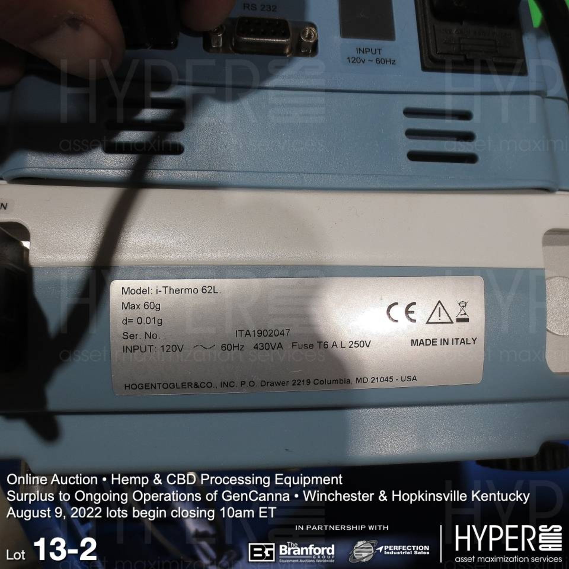 (2) Veritas i-Thermo 62 touchscreen moisture balances - Image 2 of 2