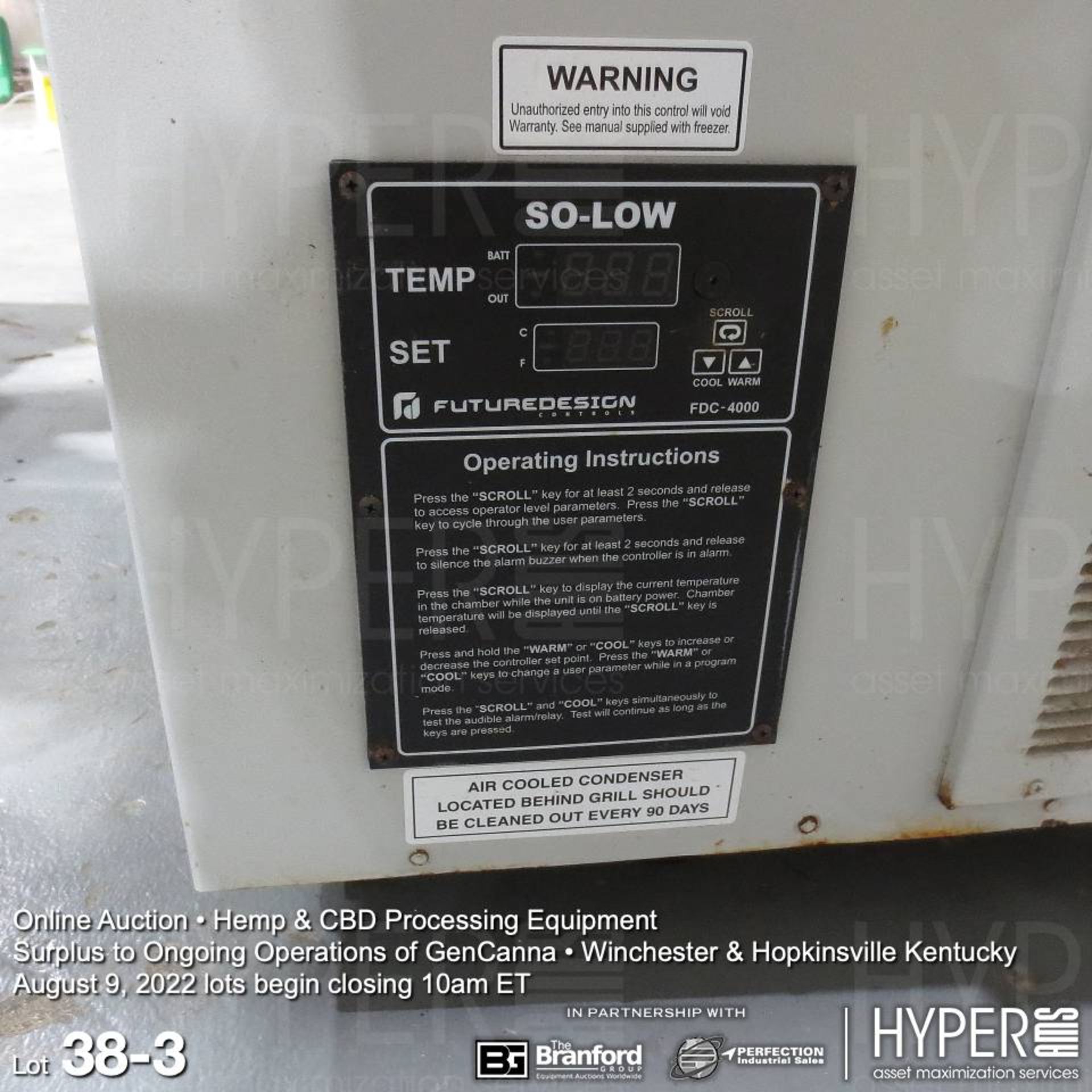 SO Low U80-30 ultra-low freezer - Image 3 of 6