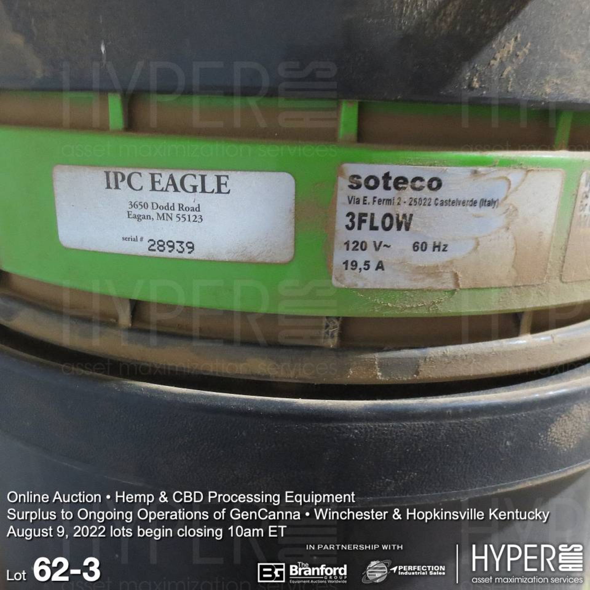 Soteco 3Flow 120V industrial vacuum system - Image 3 of 3