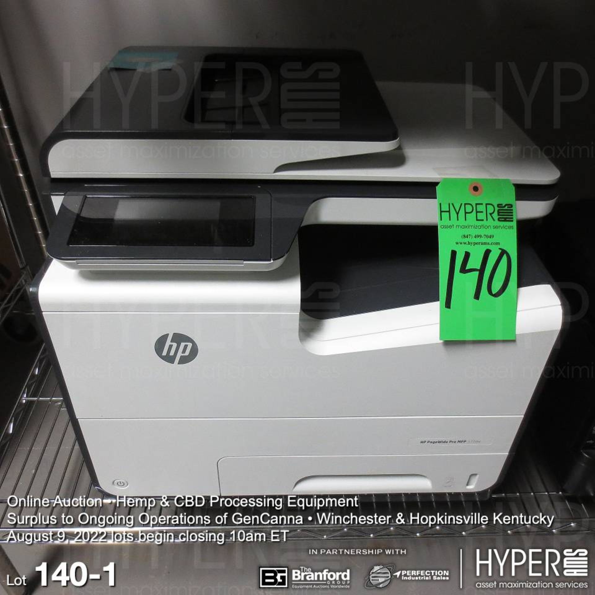 HP PageWide Pro 577dw multi-function printer, no cables