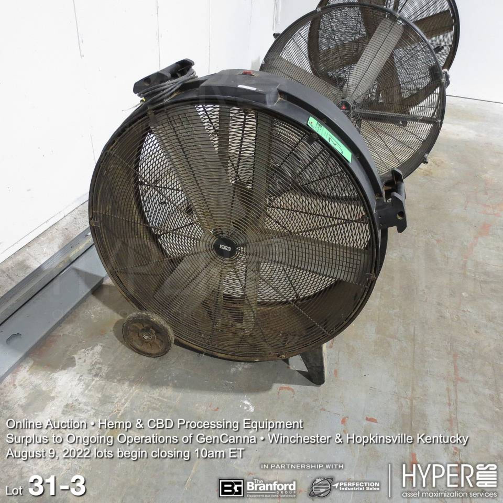 (2) Uline 36" H-6985 120V fan - Image 3 of 3