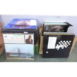 A collection of popular LP records and 45rpm records including musicals, Shirley Bassey, Tony