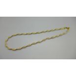 An 18ct gold necklace, 15.5g, marked 750