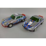 Two 1980's friction Model Valley cars