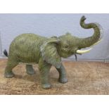 After Bergman, a cold painted model of an African elephant, 32cm