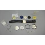 Longines and Tissot watch parts