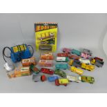 Matchbox die-cast vehicles, four boxed and a Matchbox power pack