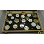 Six silver pocket watches and seven others, a/f