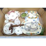 A collection of china including Coalport, and small items of glass and plated ware **PLEASE NOTE