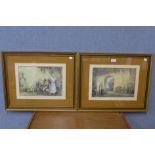 A pair of Sir William Russell Flint prints, framed