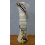 A vintage Italian Murano glass vase