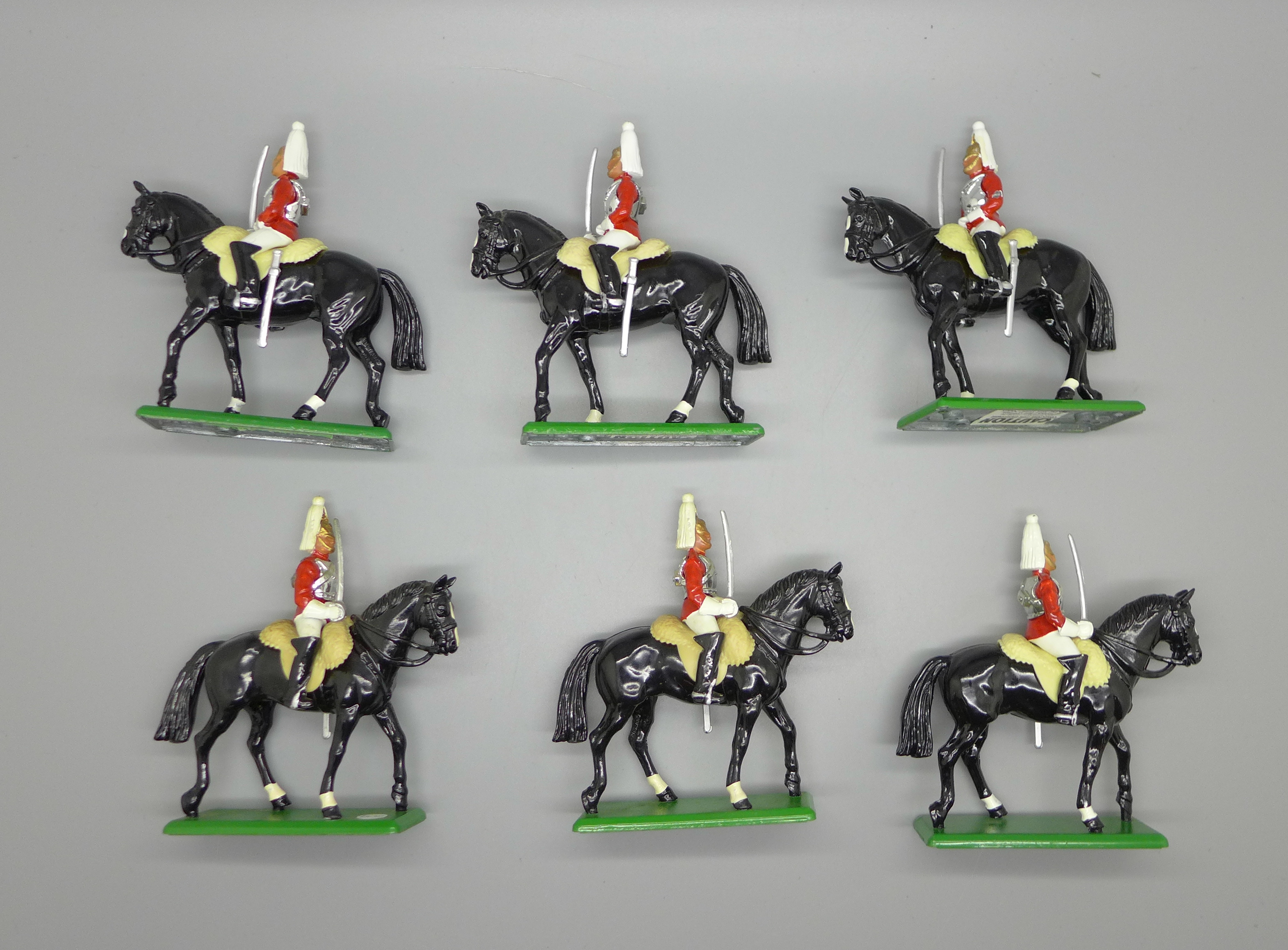 Six Britains Life Guards Cavalrymen