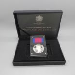 A commemorative Waterloo Campaign Medal in silver, cased, with certificate, 925 silver