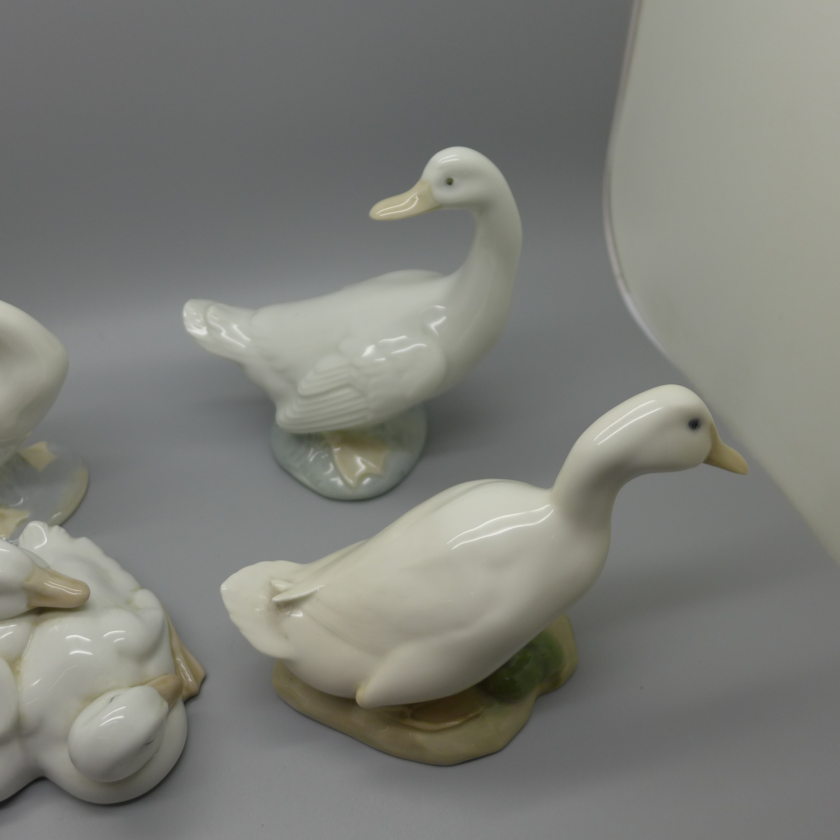 Six figures of Ducks and Geese in various poses, (3 x Lladro, 2 x Nao and 1 x Royal Copenhagen) - Image 4 of 5