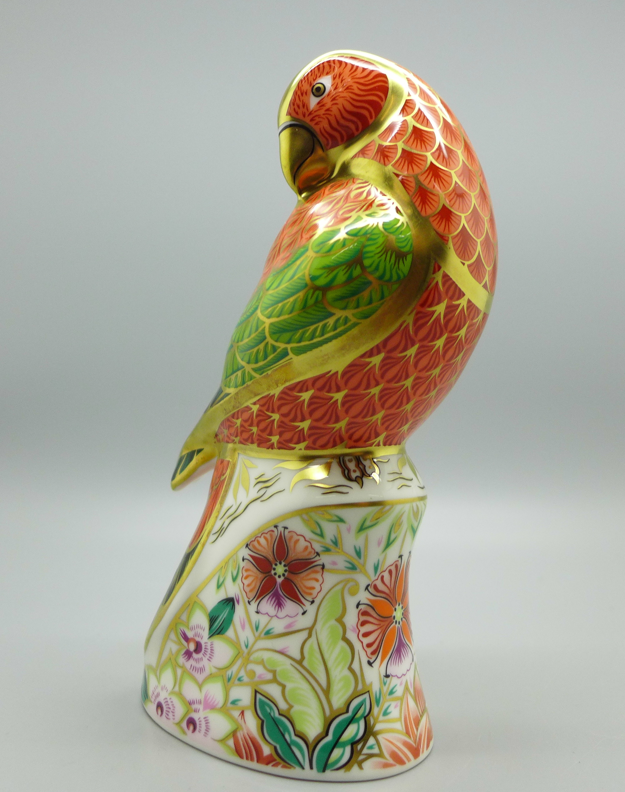 A Royal Crown Derby Bird Paperweight - Lorikeet, specially commissioned limited edition of 2500, - Image 2 of 4