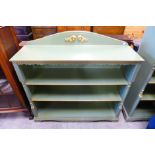 A French style painted open bookcase