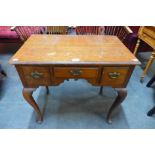 A George III oak lowboy