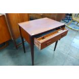 A Danish teak sewing table