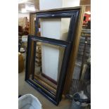 Three large picture frames