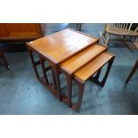 A G-Plan Quadrille teak nest of tables