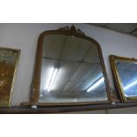 A Victorian gilt gesso framed overmantel mirror