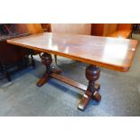 An oak refectory table