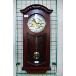 A Woodford mahogany wall clock