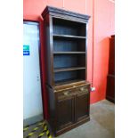 A Victorian oak bookcase