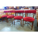 A set of four G-Plan Fresco teak dining chairs