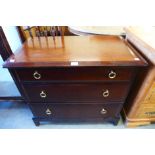 A Stag Minstrel mahogany chest of drawers