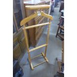 A gentleman's beech valet stand