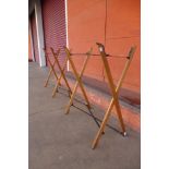 A vintage metamorphic clothes airer