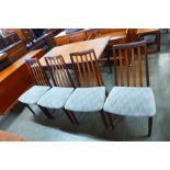 A set of four G-Plan Fresco teak dining chairs