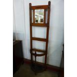 An early 20th Century oak hallstand