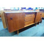 A teak sideboard