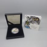 The Royal Mint "Alice's Adventure in Wonderland", 2021, UK one ounce silver proof £2 coin,