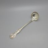 A William IV Scottish silver ladle, Glasgow 1836, Paul Aitken I, 38g, 16cm