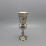 A silver Kiddush cup, London 1909, 46g