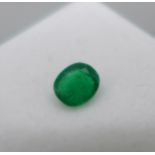 An unmounted emerald, 0.48cts