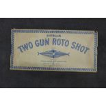 A 1940's Two Gun Roto Shot game, boxed