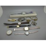 A lady's Omega De Ville wristwatch and other watches