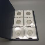 "The King's Shilling", The Complete Date Set of George V shillings from 1920-1936, all on cards