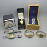 Wristwatches including Seiko 5 and Certina