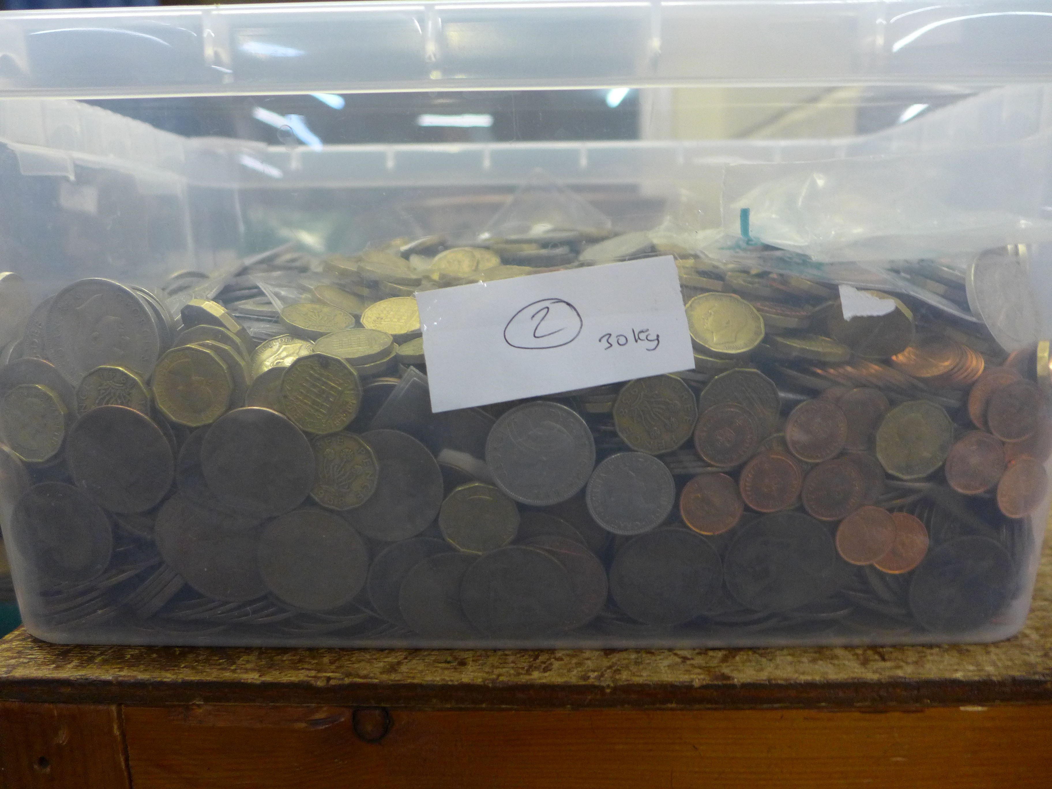 A collection of British coins, 30kg - Image 2 of 2