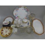 A collection of china including Royal Albert, Royal Grafton, Royal Crown Derby etc. and a set of