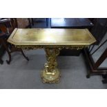 A French style gilt console table