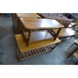 Two teak coffee tables